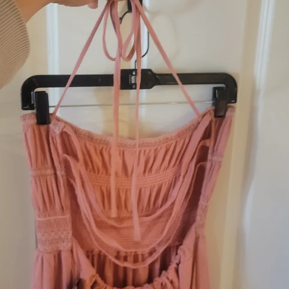 Lucky Brand Apricot Boho knit maxi dress size XL - Picture 10 of 12